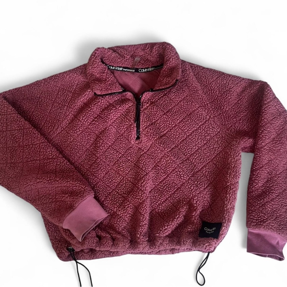Calvin Klein Pink Fleece Pullover